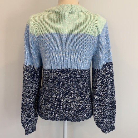 525 Colorblock Balloon Sleeve sweater - Picture 5 of 5